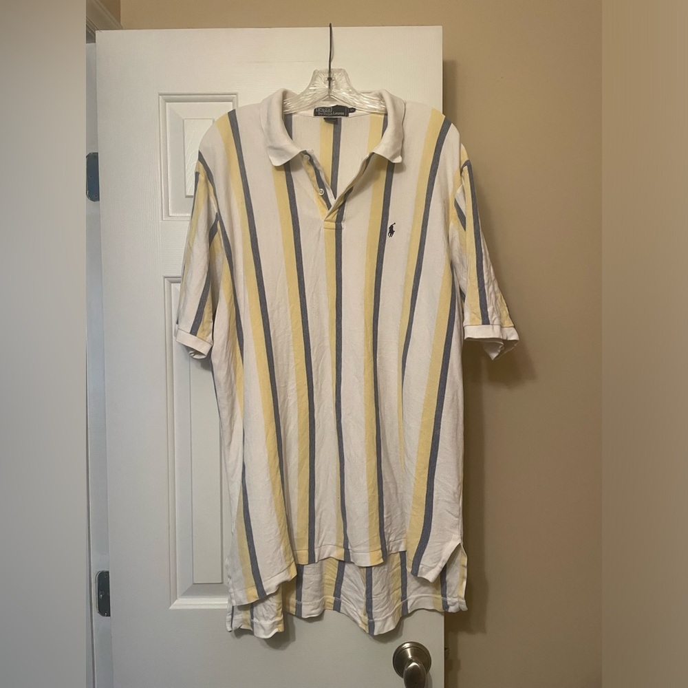 Ralph Lauren Polo Mens XL Vertical Stripe Shirt